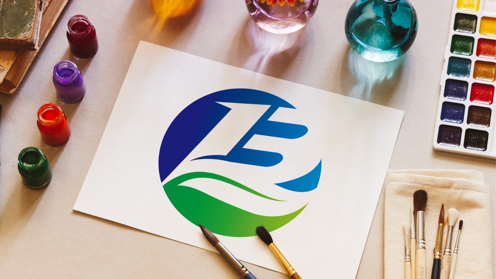 世紀(jì)聯(lián)保新能源科技公司LOGO設(shè)計(jì)手繪效果