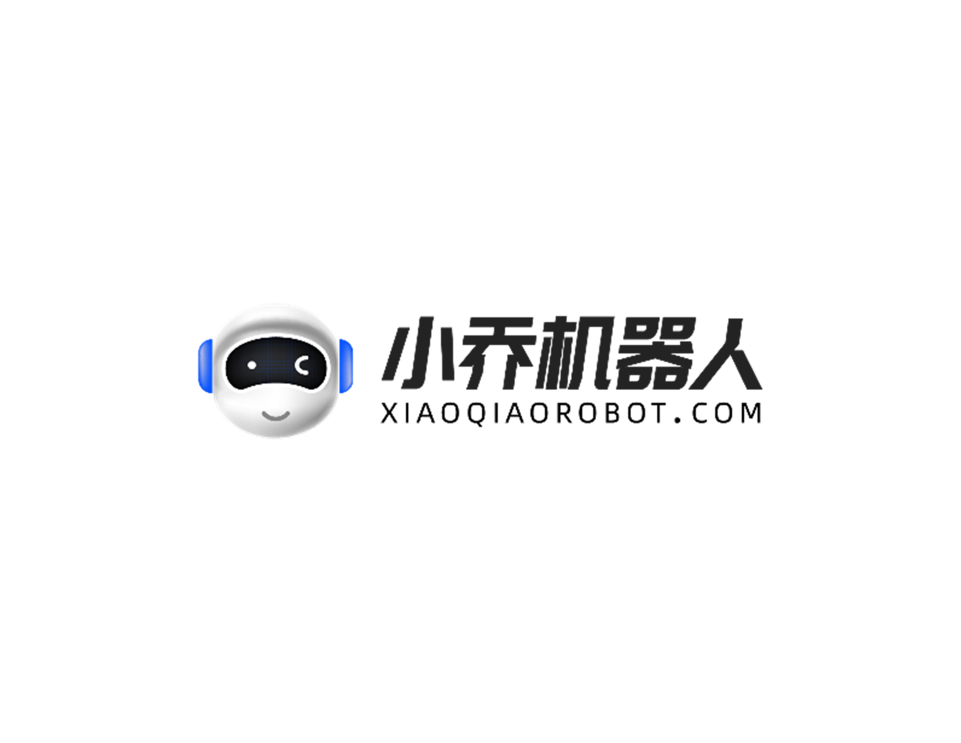 小喬機器人LOGO設(shè)計創(chuàng)意是直接以藍色機器人的頭像為圖案
