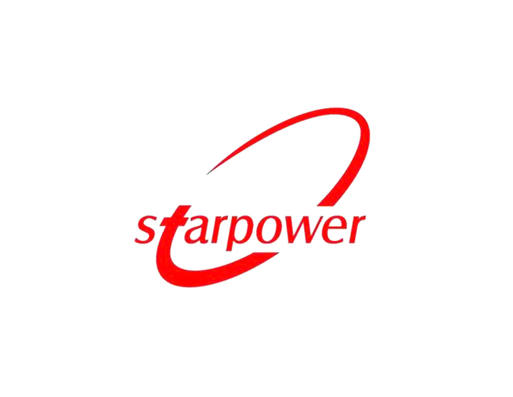 斯達半導(dǎo)體logo設(shè)計，以starpower英文單詞中的t與全球化來結(jié)合。