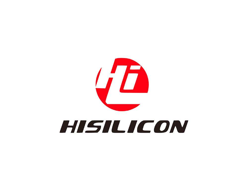 Hisilicon海思logo設(shè)計(jì)，以紅色圓形結(jié)合大寫H和小寫i字母展開