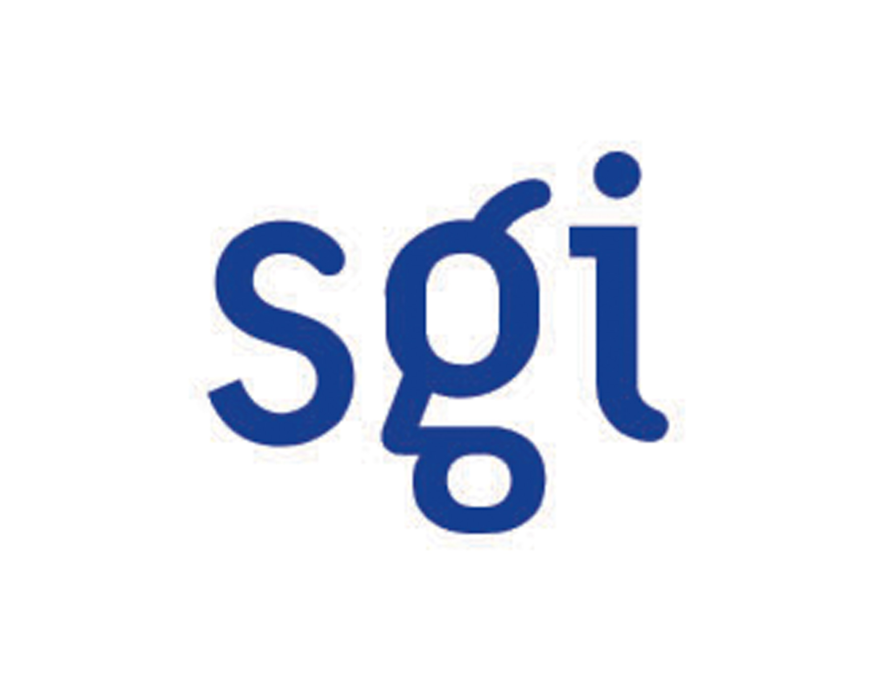 sgi三個(gè)字母為圖案的標(biāo)志，特點(diǎn)在于英文字體性格卡通淘氣的創(chuàng)意。