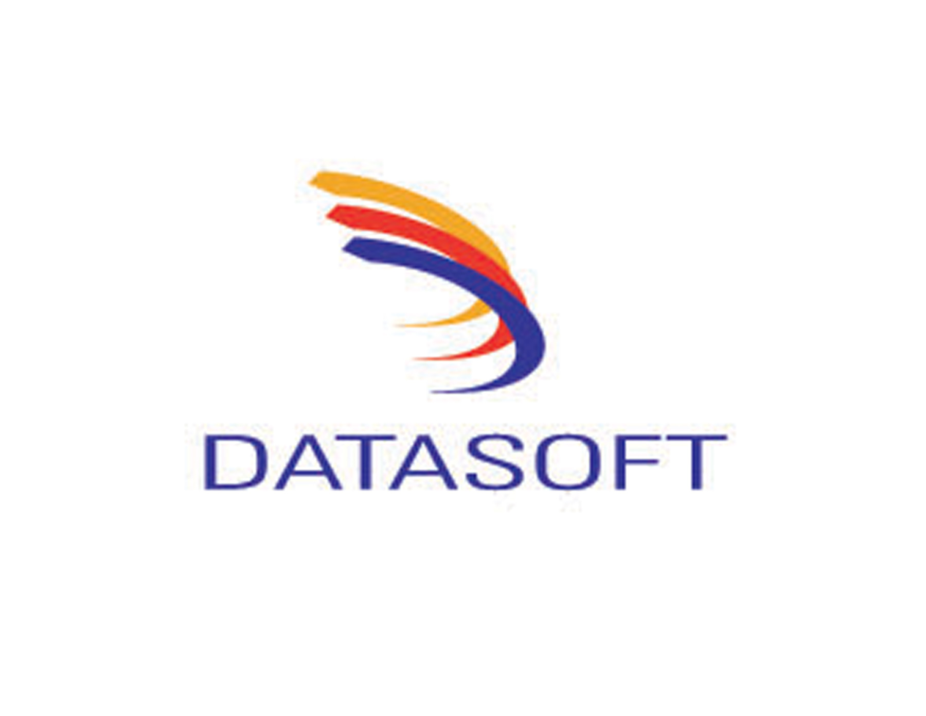 DATASOFT軟件公司標(biāo)志設(shè)計(jì)以3道弧線分別代表3位創(chuàng)始人凝聚一體奮發(fā)向上的精神。