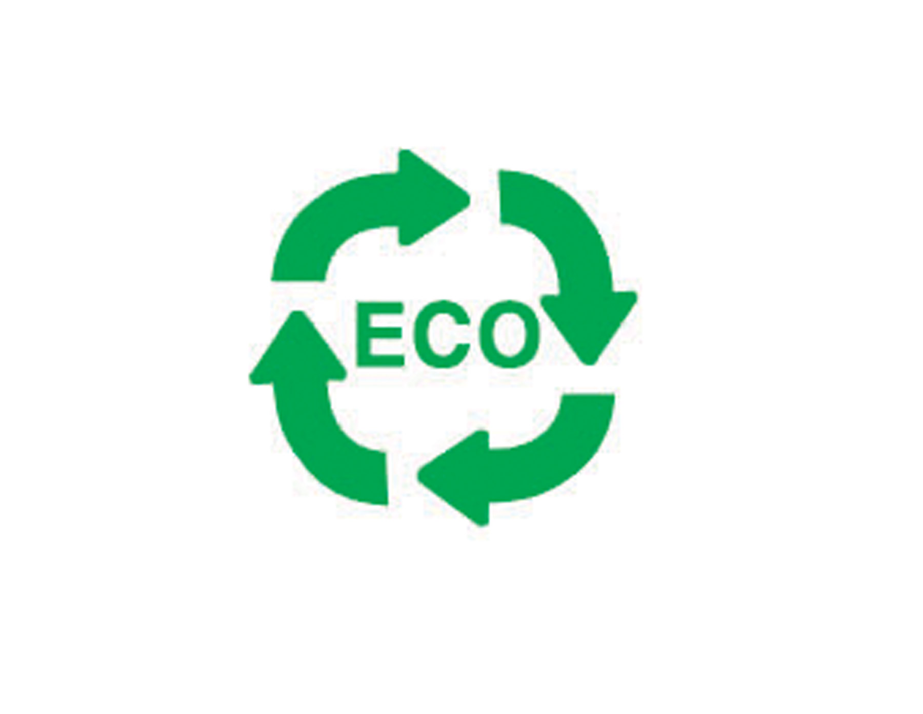 ECO綠色環(huán)形設(shè)計(jì)體現(xiàn)循環(huán)利用，作為環(huán)保公司標(biāo)志形象貼切。