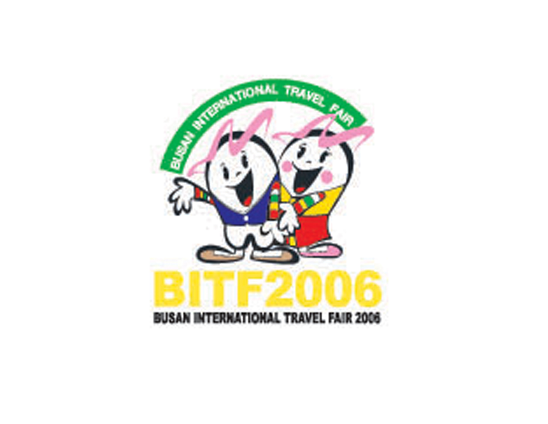 以兩個孩童的卡通形象來創(chuàng)意游樂園的品牌LOGO設(shè)計