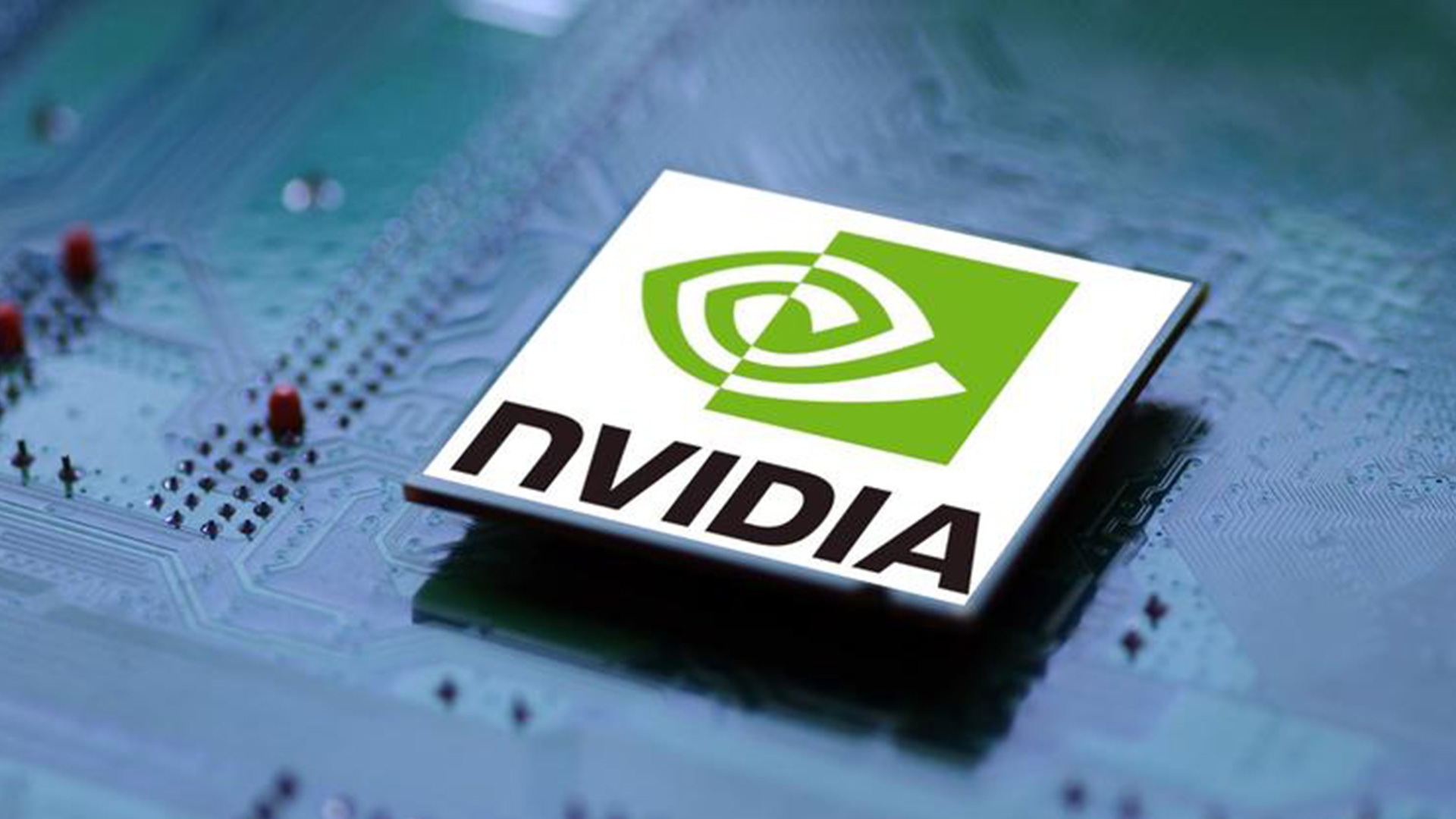 NVIDIA英偉達(dá)logo設(shè)計(jì)芯片效果/